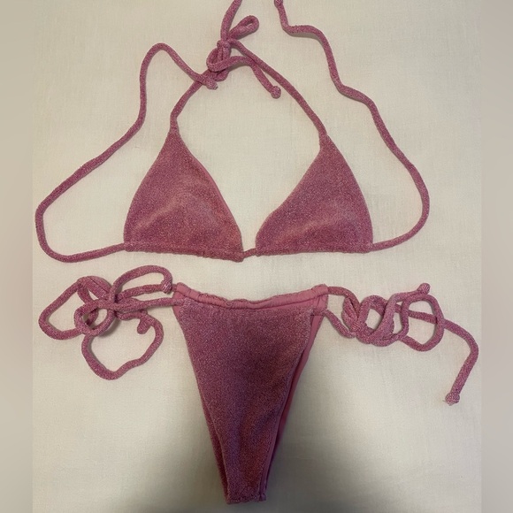 Frankie's Bikinis Lavender Triangle Bikini - Picture 4 of 9